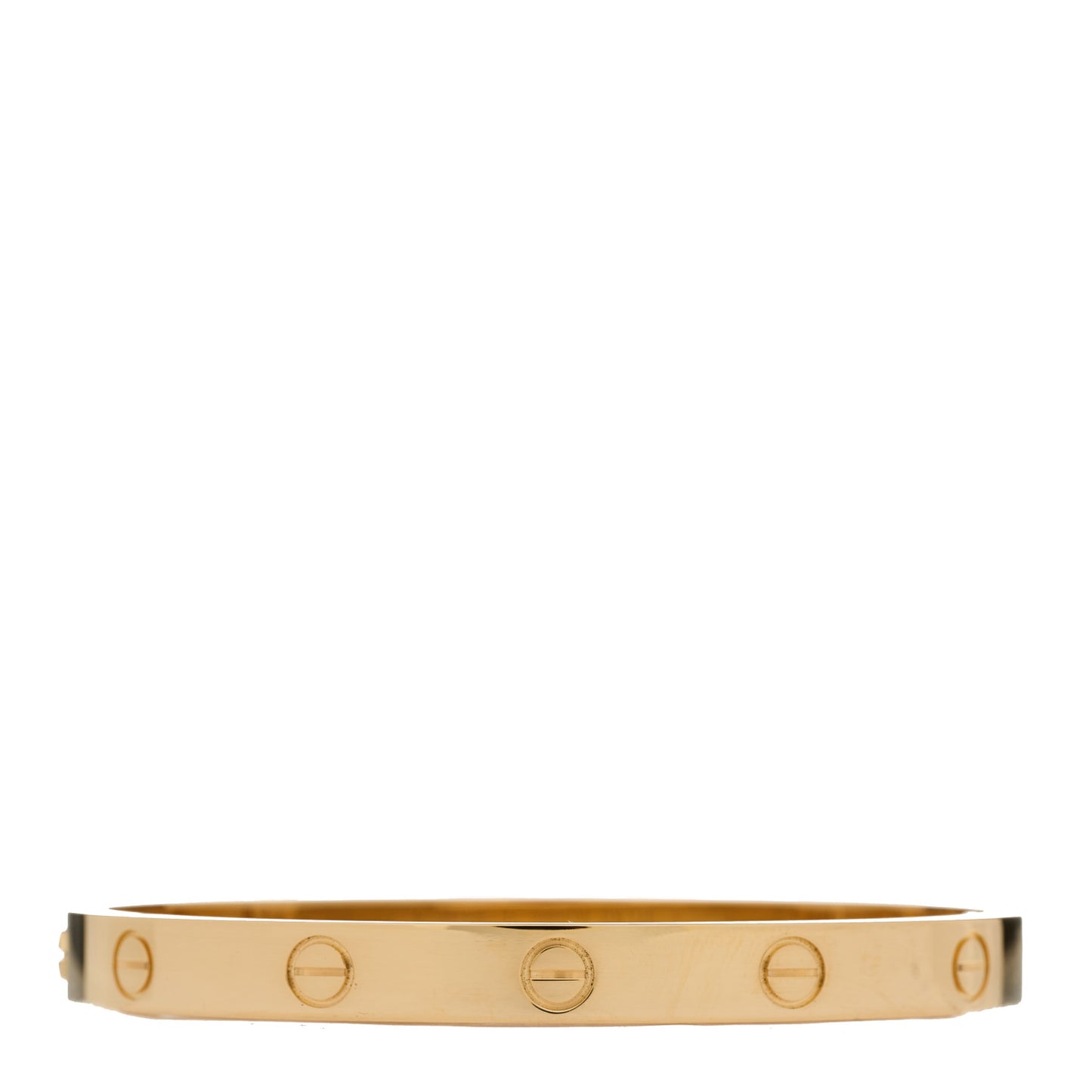 18K Yellow Gold LOVE Single Screw Bracelet 17