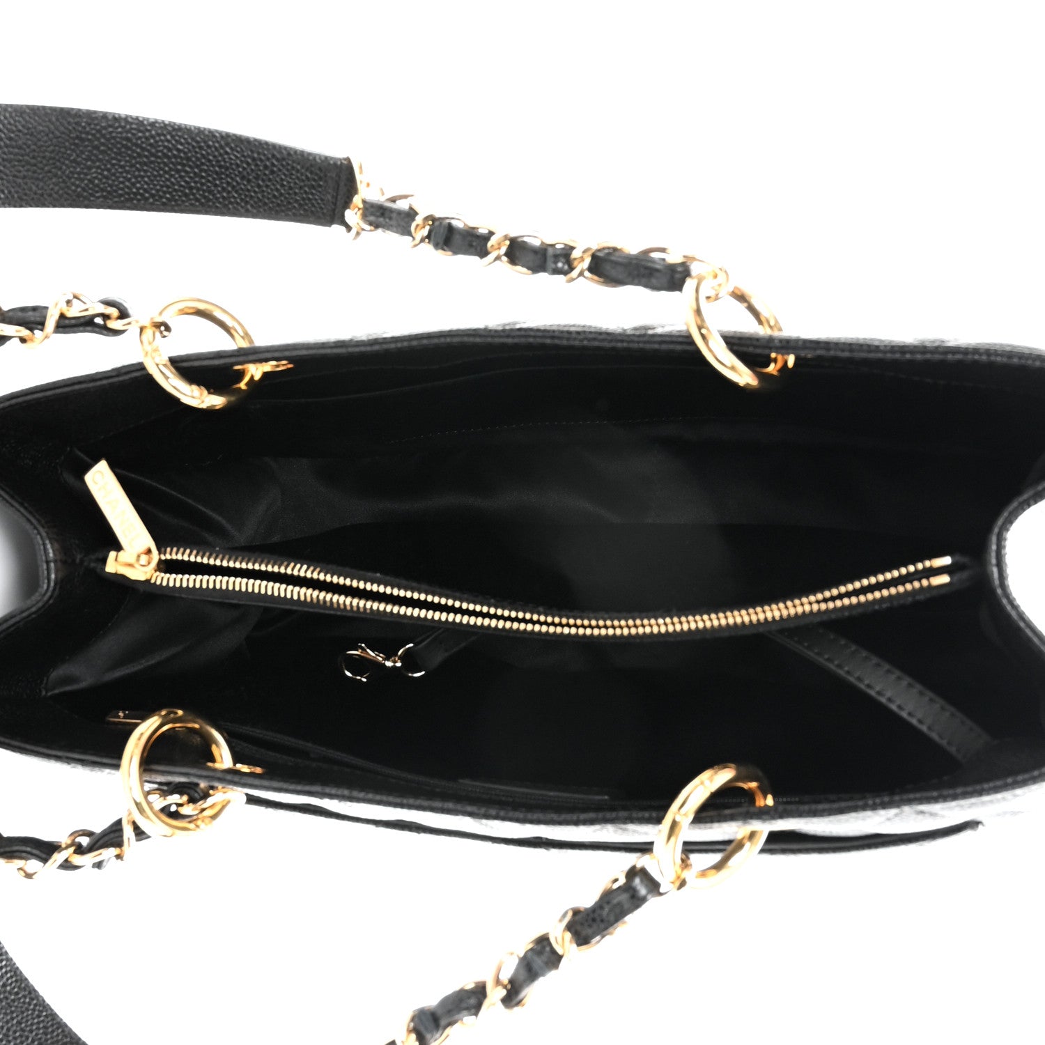 Chanel Caviar Quilted Grand Shopping Tote GST Black 5 of 10