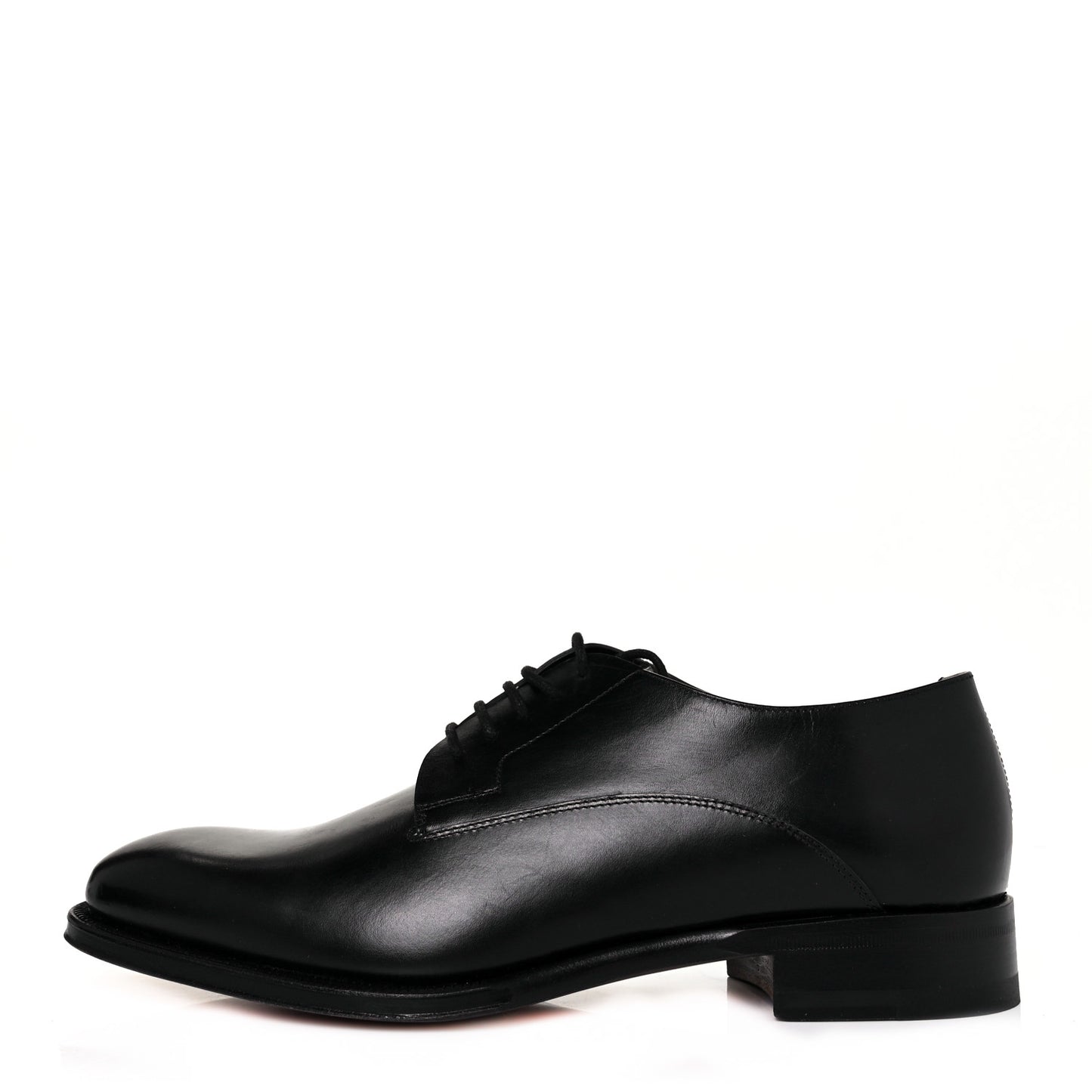 Calfskin Mens Derby Loafers 41 Black