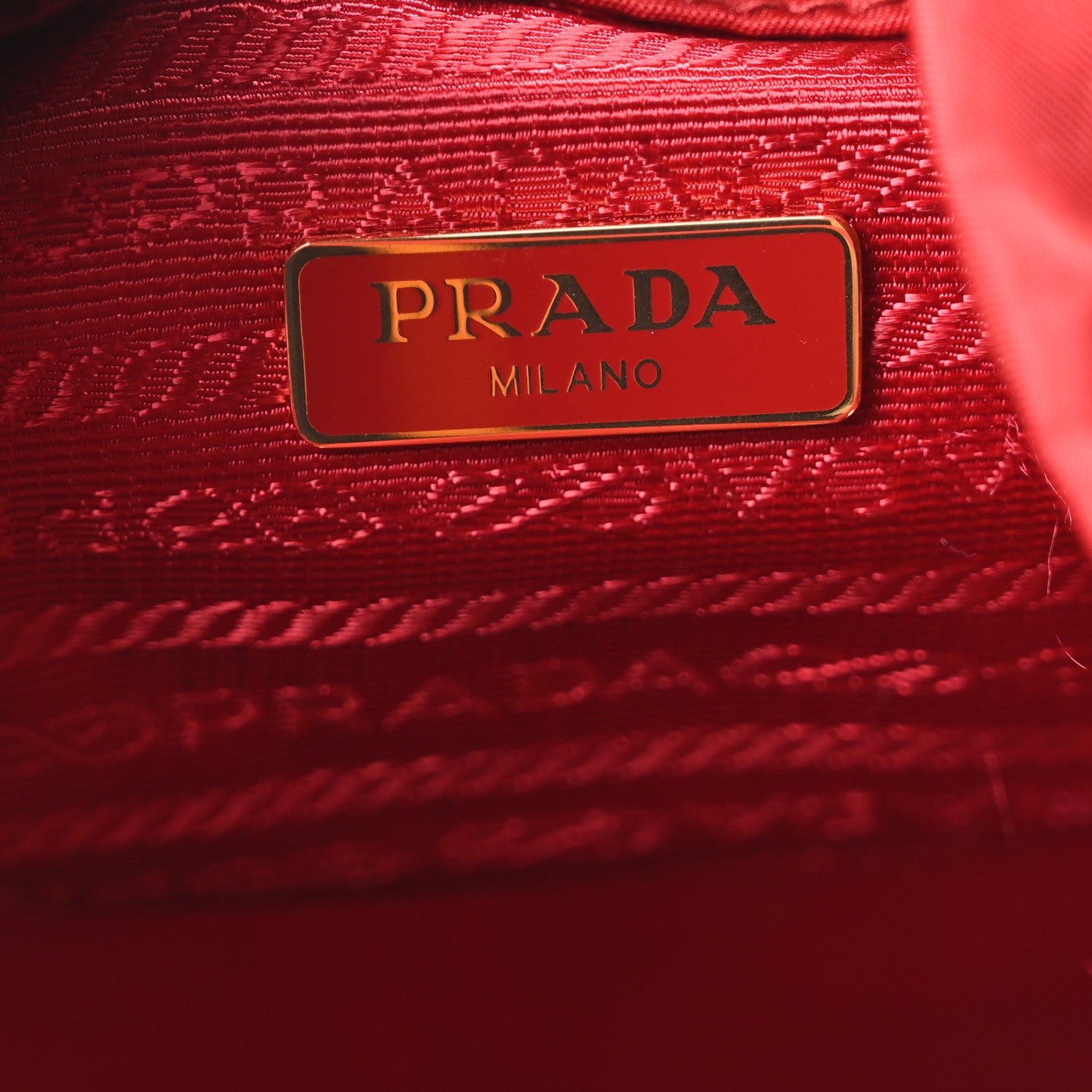 Prada Nylon Vela Saffiano Mini Bucket Crossbody Bag Fuoco 6 of 10
