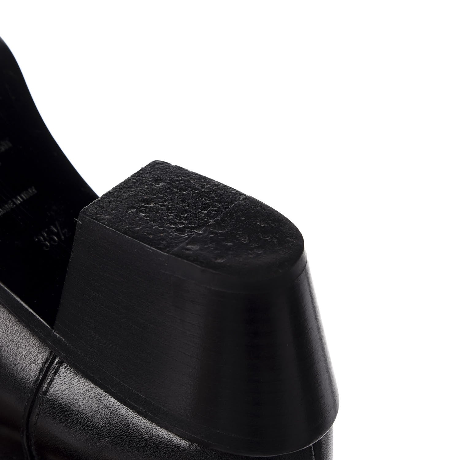 Saint Laurent Calfskin Rock Long Boots 35.5 Black 11 of 16