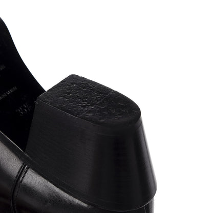 Saint Laurent Calfskin Rock Long Boots 35.5 Black 11 of 16