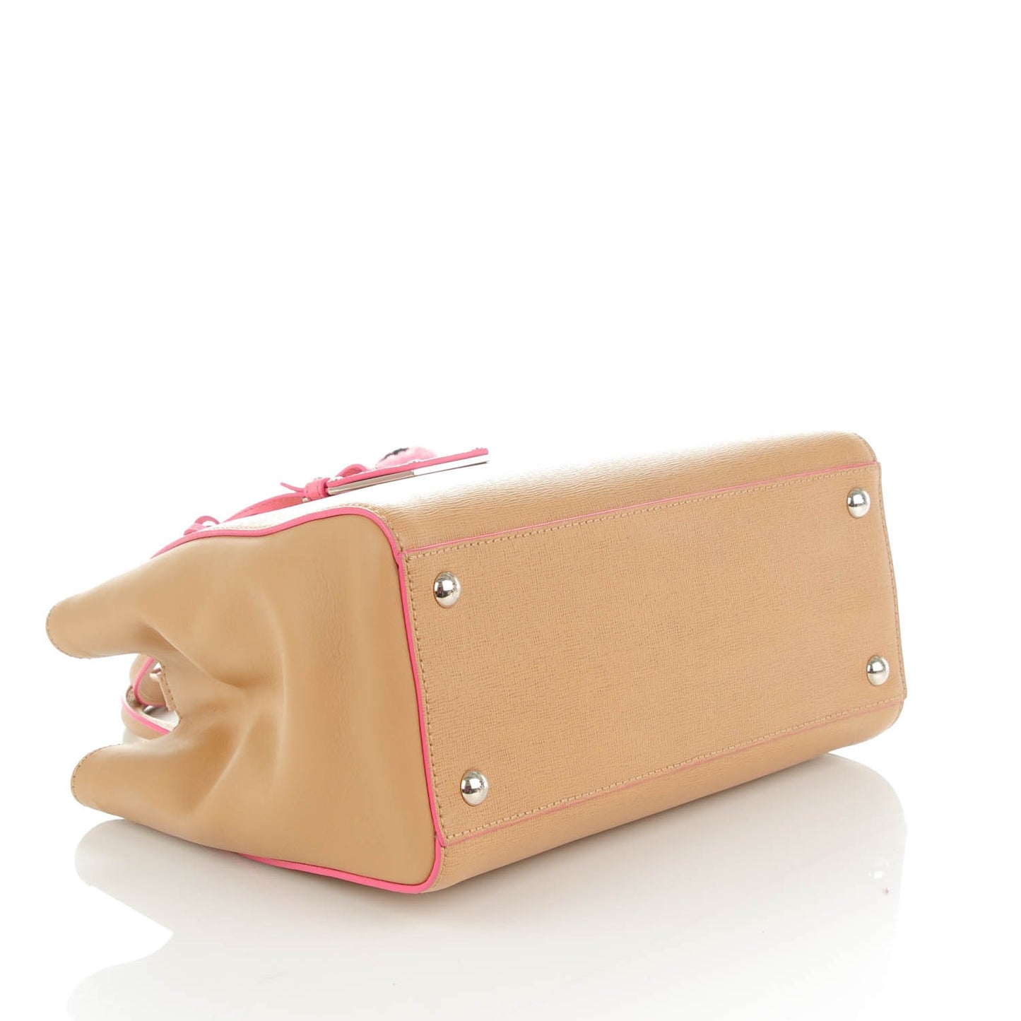 Vitello Elite Light Bulb Charm Petite 2Jours Tote Cuoio