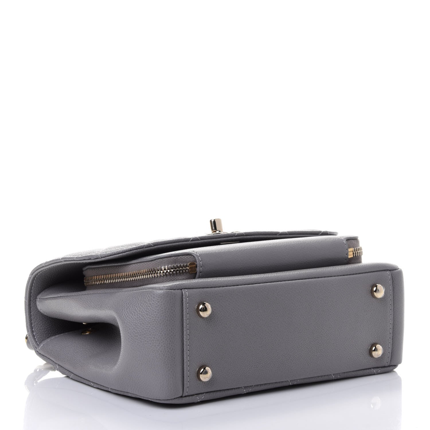 Chanel Caviar Quilted Medium Business Affinity Flap Grey 3 of 4