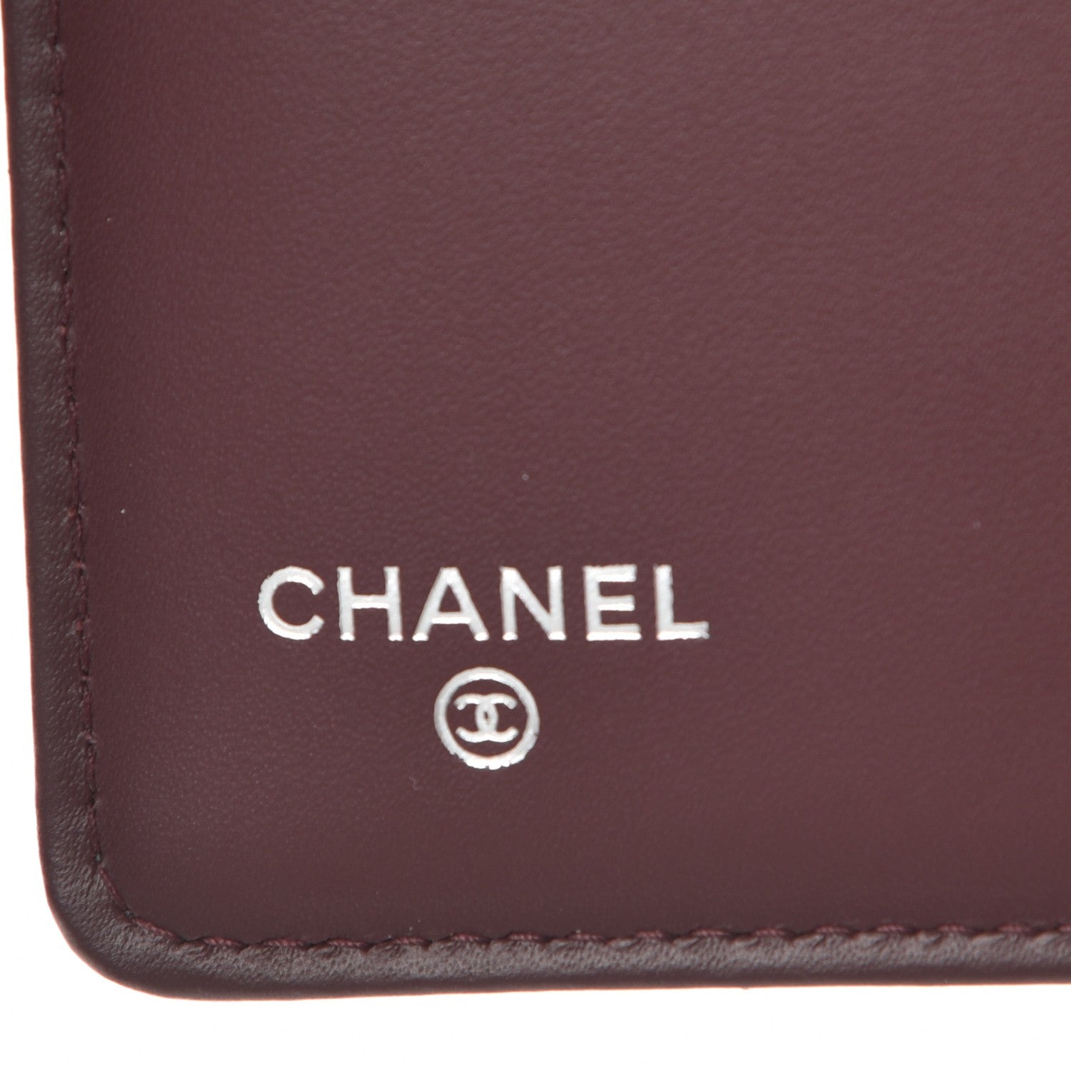Chanel Metallic Calfskin Quilted Yen Wallet Charcoal 6 of 9