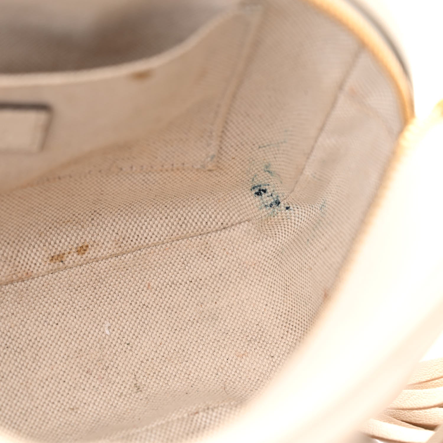 Gucci Sakai Be Green Calfskin Diagonal Stitched Small Blondie Shoulder Bag Mystic White 10 of 18