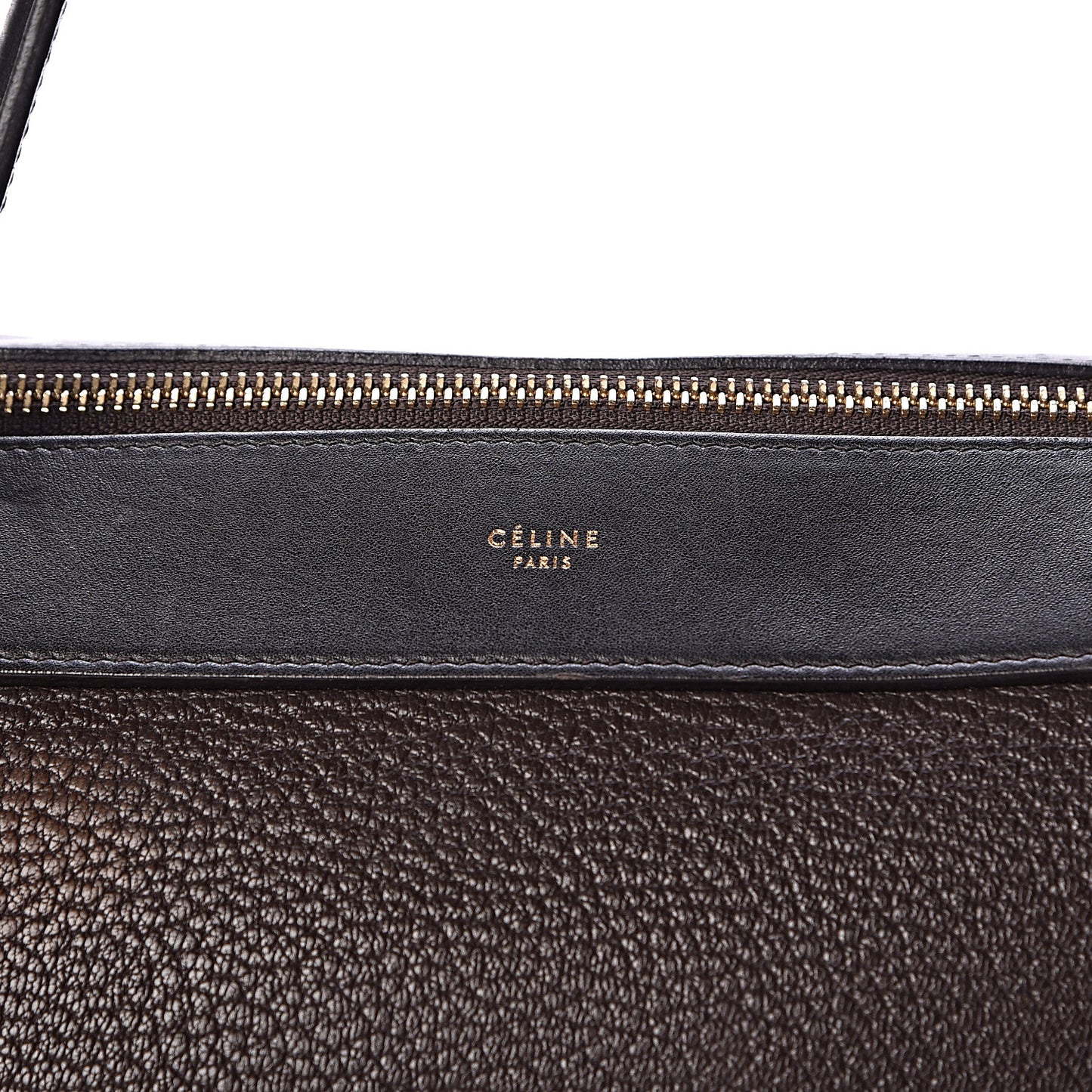 Goatskin Smooth Calfskin Small Ring Bag Dark Taupe