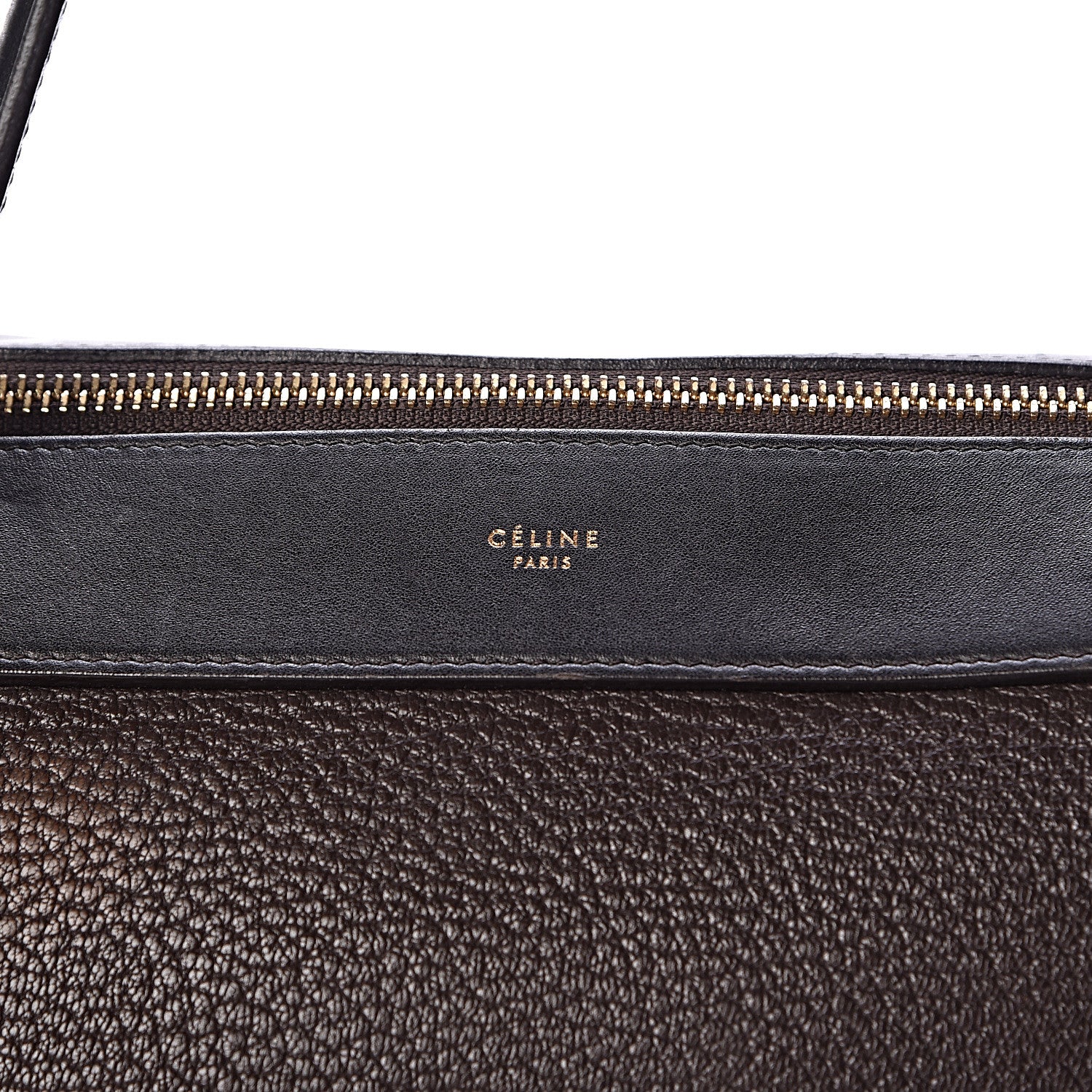 Celine Goatskin Smooth Calfskin Small Ring Bag Dark Taupe 10 of 15