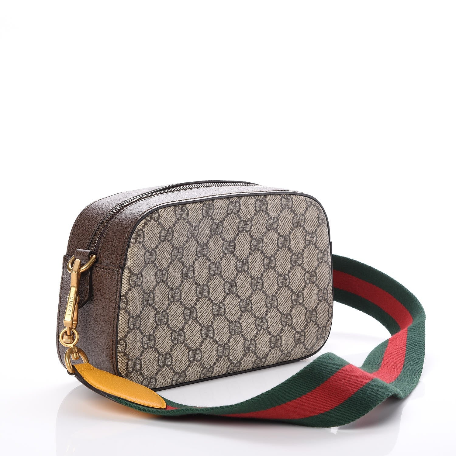 Gucci GG Supreme Monogram Web Neo Vintage Shoulder Bag Beige New Acero Crop 3 of 7