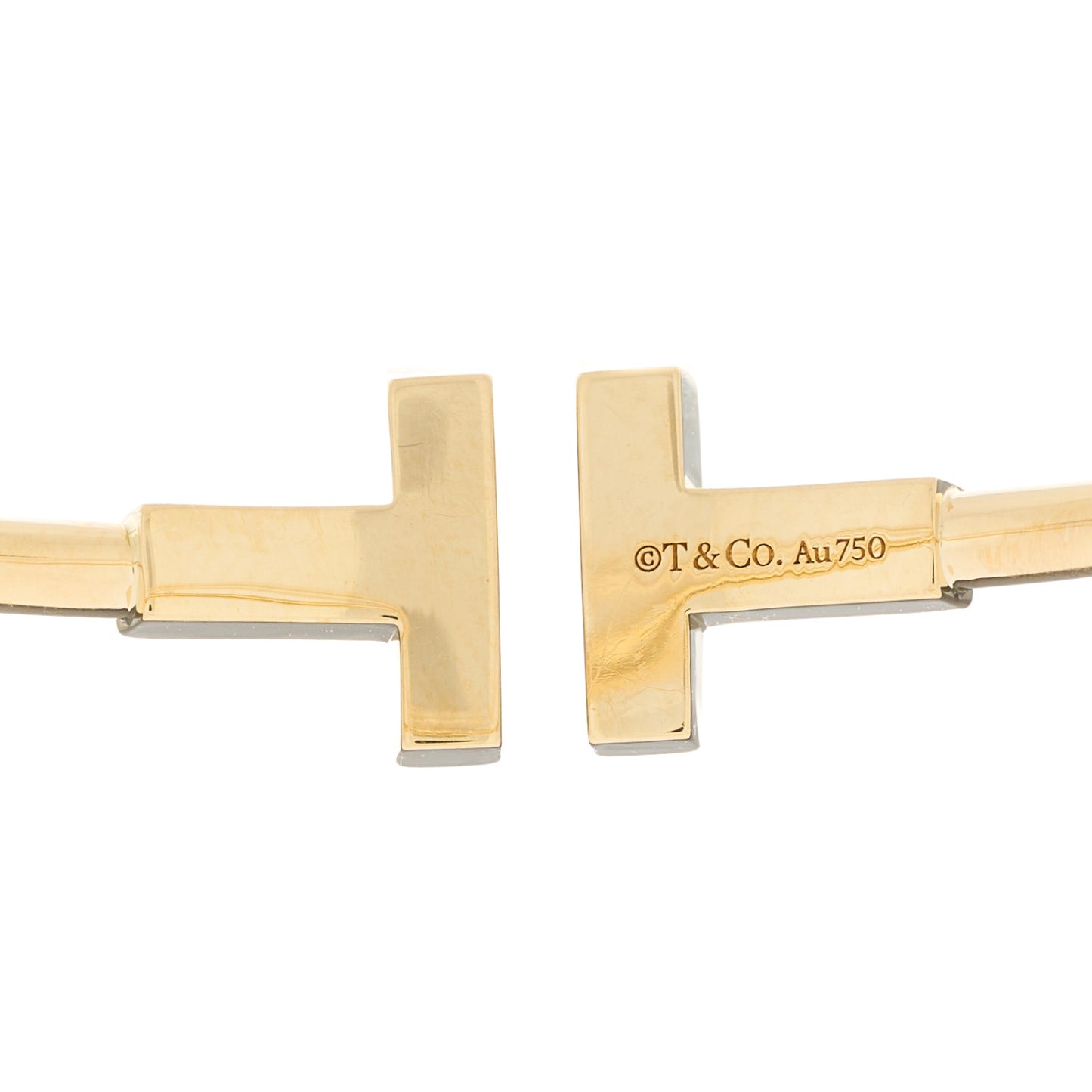18K Yellow Gold T Wire Bracelet