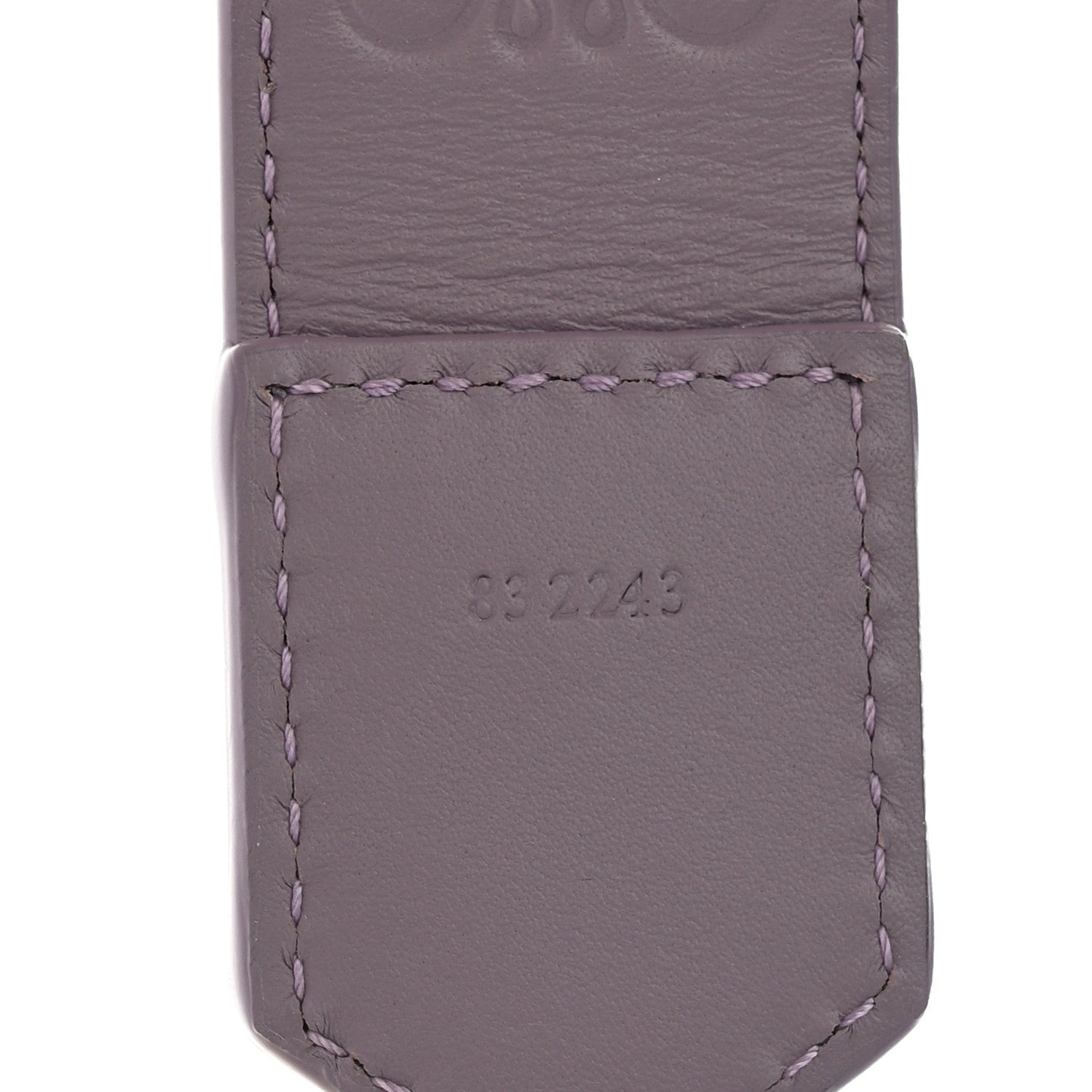 Loewe Satin Calfskin Embossed Anagram Strap Pale Aubergine Glaze 4 of 5
