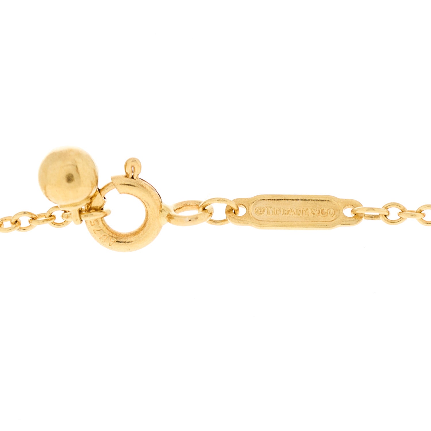 Tiffany 18K Yellow Gold 12.75mm HardWear Ball Pendant Necklace