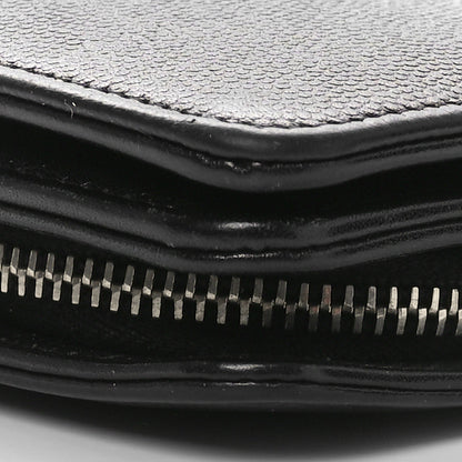 Chanel Caviar Sevruga Large Zip Pocket Wallet Black 10 of 11