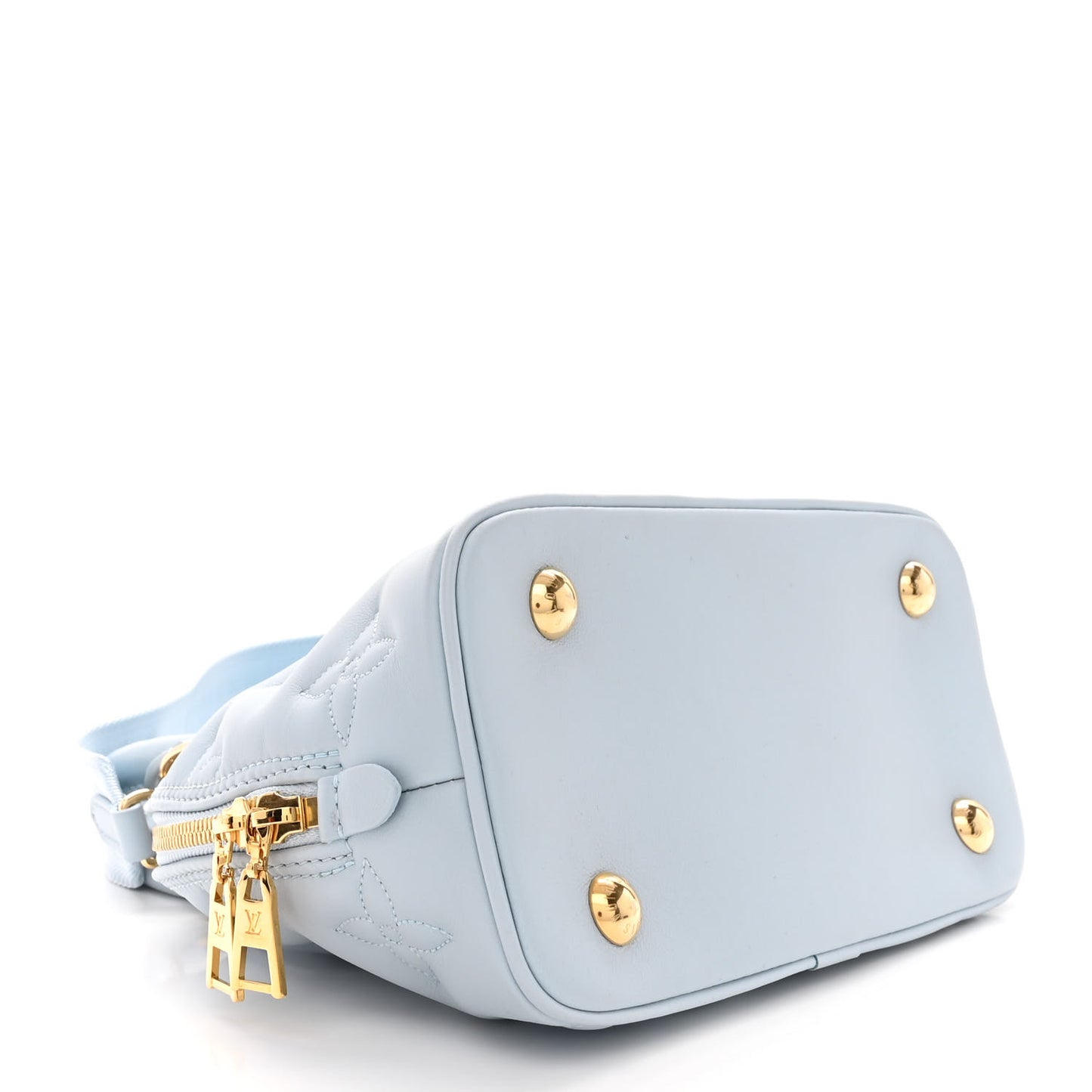 Calfskin Bubblegram Alma BB Ice Blue