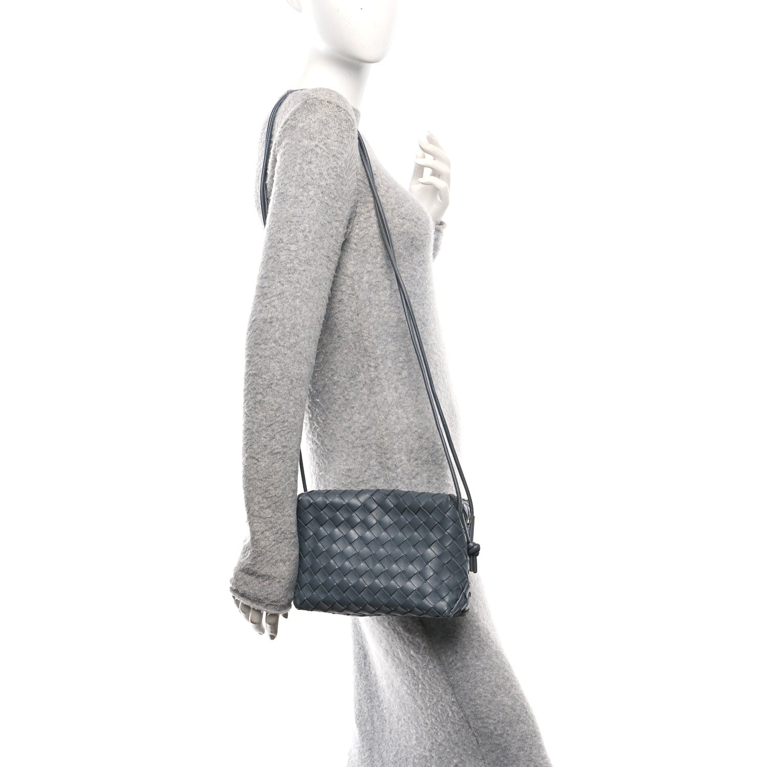 Bottega Veneta Nappa Intrecciato Small Loop Camera Bag Thunder 2 of 9