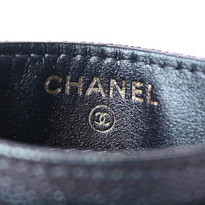 Chanel Iridescent Caviar Quilted Card Holder Black 7 of 11