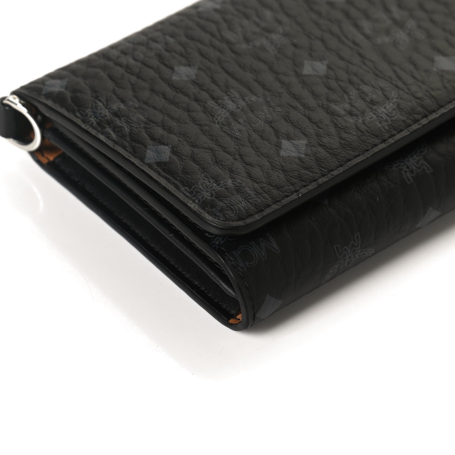 MCM Visetos Chain Wallet Crossbody Black 11 of 13