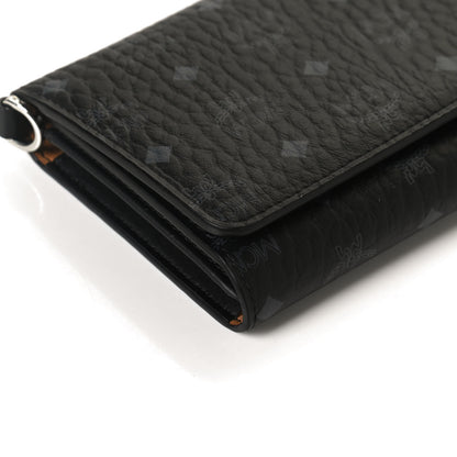 MCM Visetos Chain Wallet Crossbody Black 11 of 13