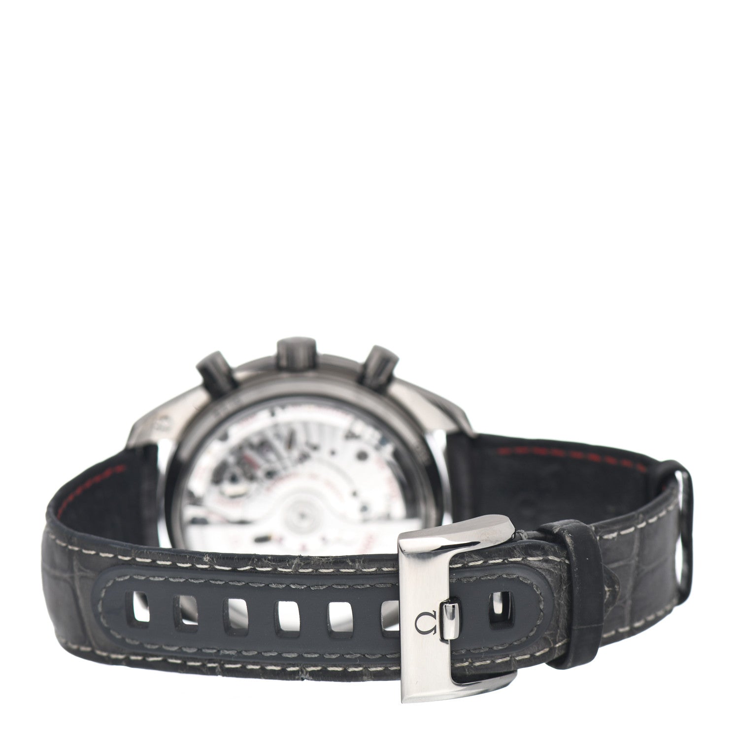 Omega Ceramic Alligator 44mm Speedmaster Chronograph Co-Axial Automatic Watch 311.93.44.51.99.001 3 of 4