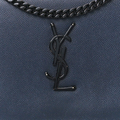 Saint Laurent Grain De Poudre Monogram Chain Wallet Marine 8 of 12