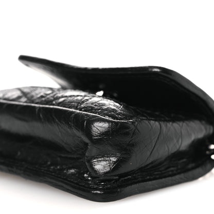 Saint Laurent Crinkled Calfskin Matelasse Monogram Niki Airpods Holder Micro Bag Black 10 of 11