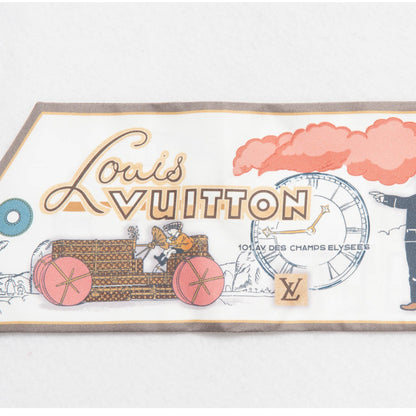Louis Vuitton Silk LV Comics Bandeau Taupe 5 of 6