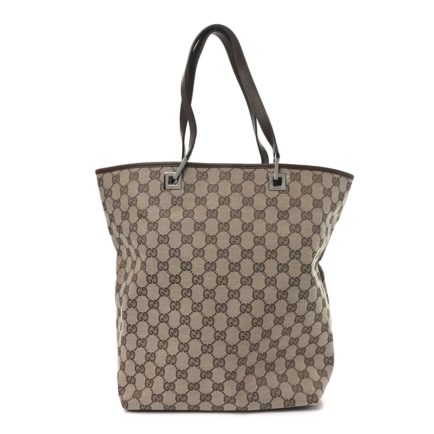 Monogram Large Bucket Tote Dark Brown