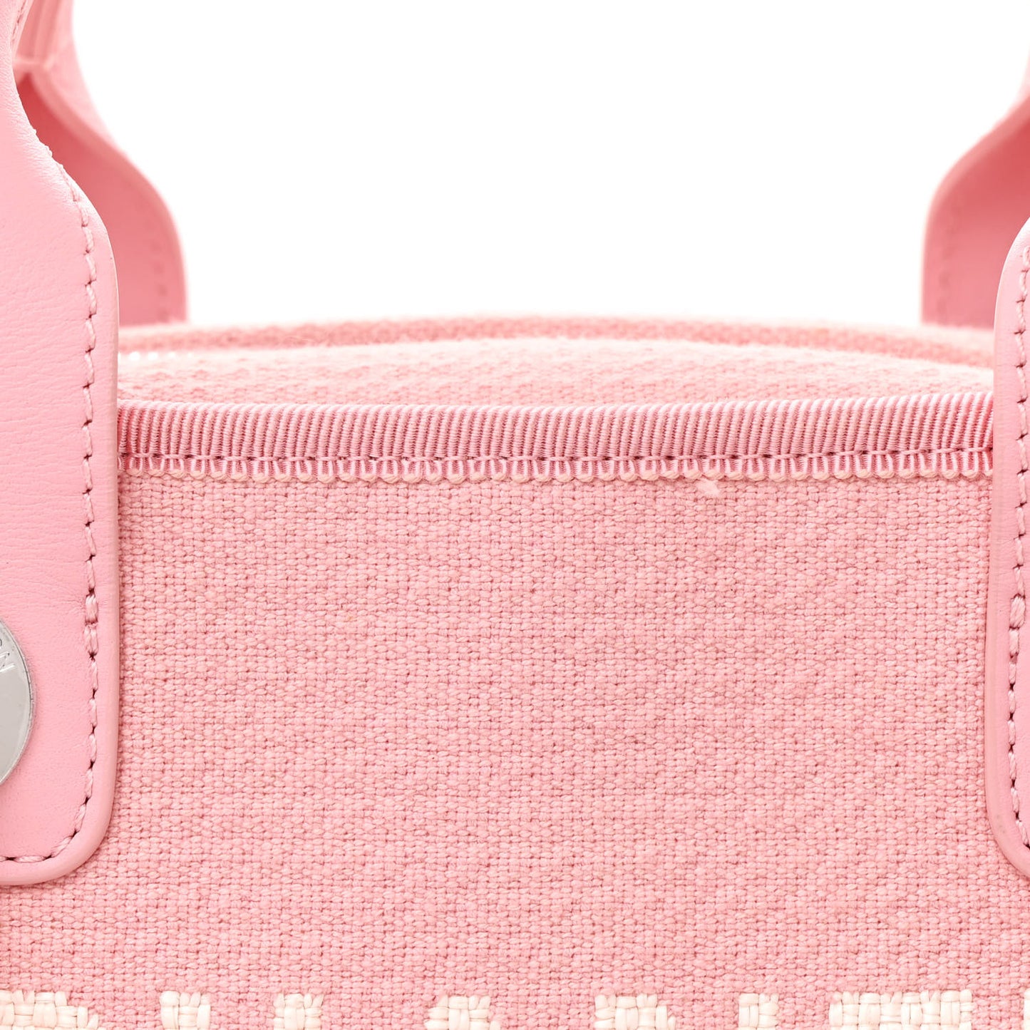 Canvas Deauville Small Bowling Bag Pink