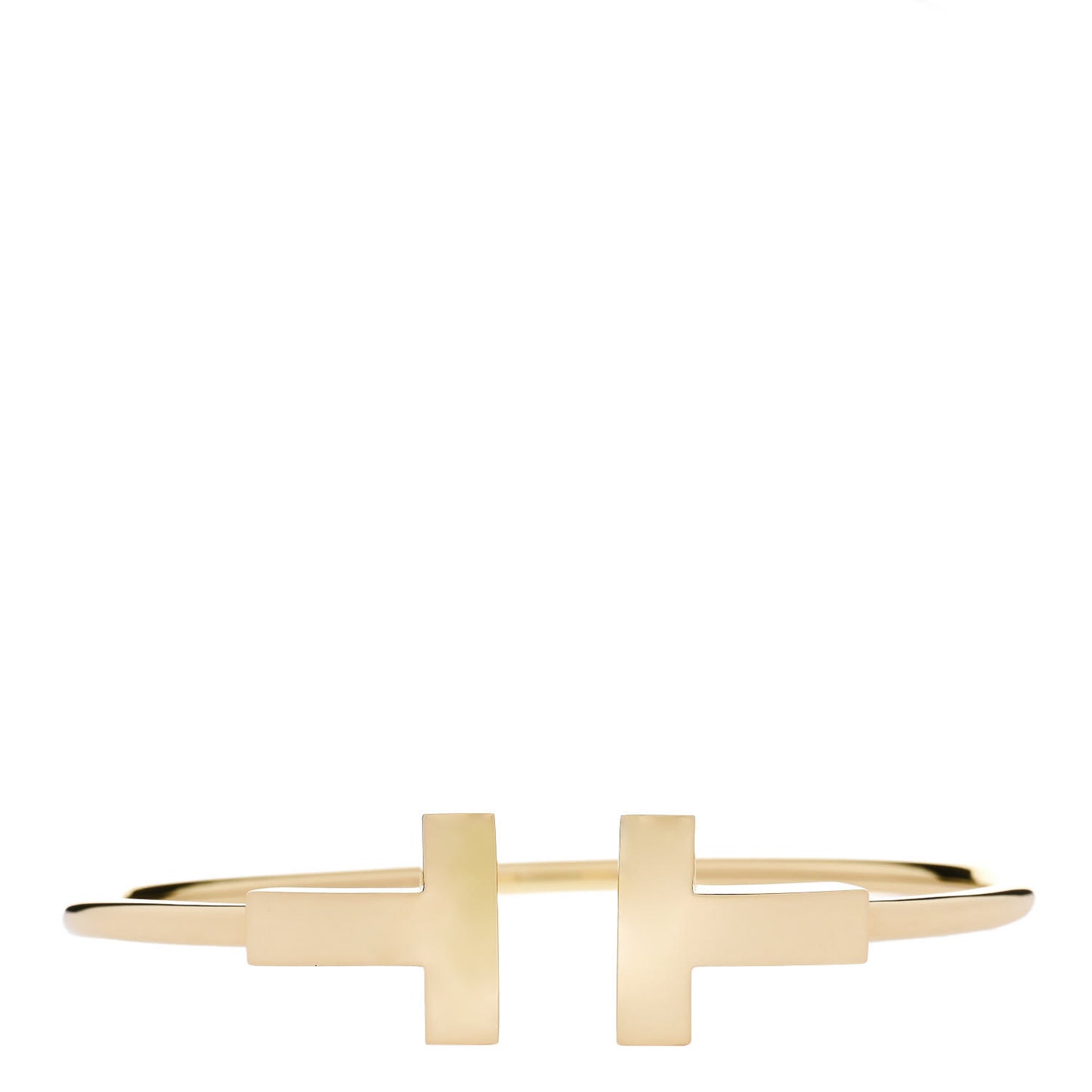 18K Yellow Gold T Wide Wire Bracelet