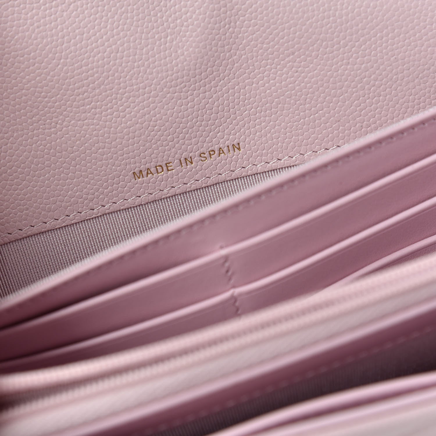 Chanel Caviar Quilted Large Gusset Flap Wallet Light Pink 6 of 8