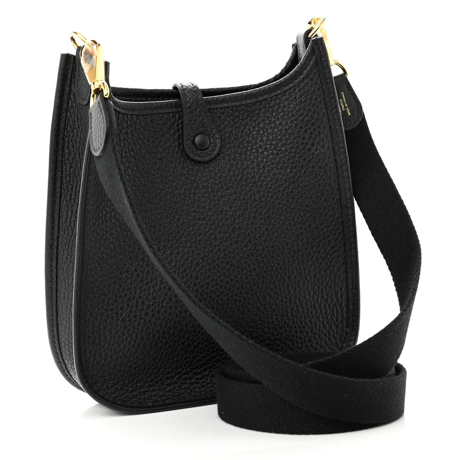 Hermes Taurillon Clemence Evelyne TPM Black 3 of 11