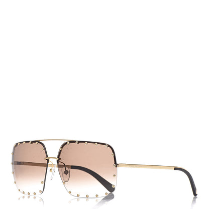 Louis Vuitton The Party Square Gradient Sunglasses Z2353E Brown 1 of 8