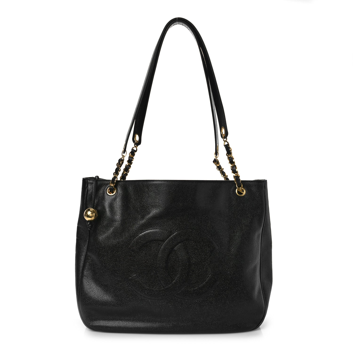 Chanel Caviar Large CC Shoulder Bag Black 1 of 10