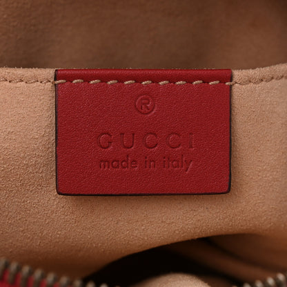 Gucci Calfskin Matelasse GG Marmont Belt Bag 85 34 Hibiscus Red 6 of 12