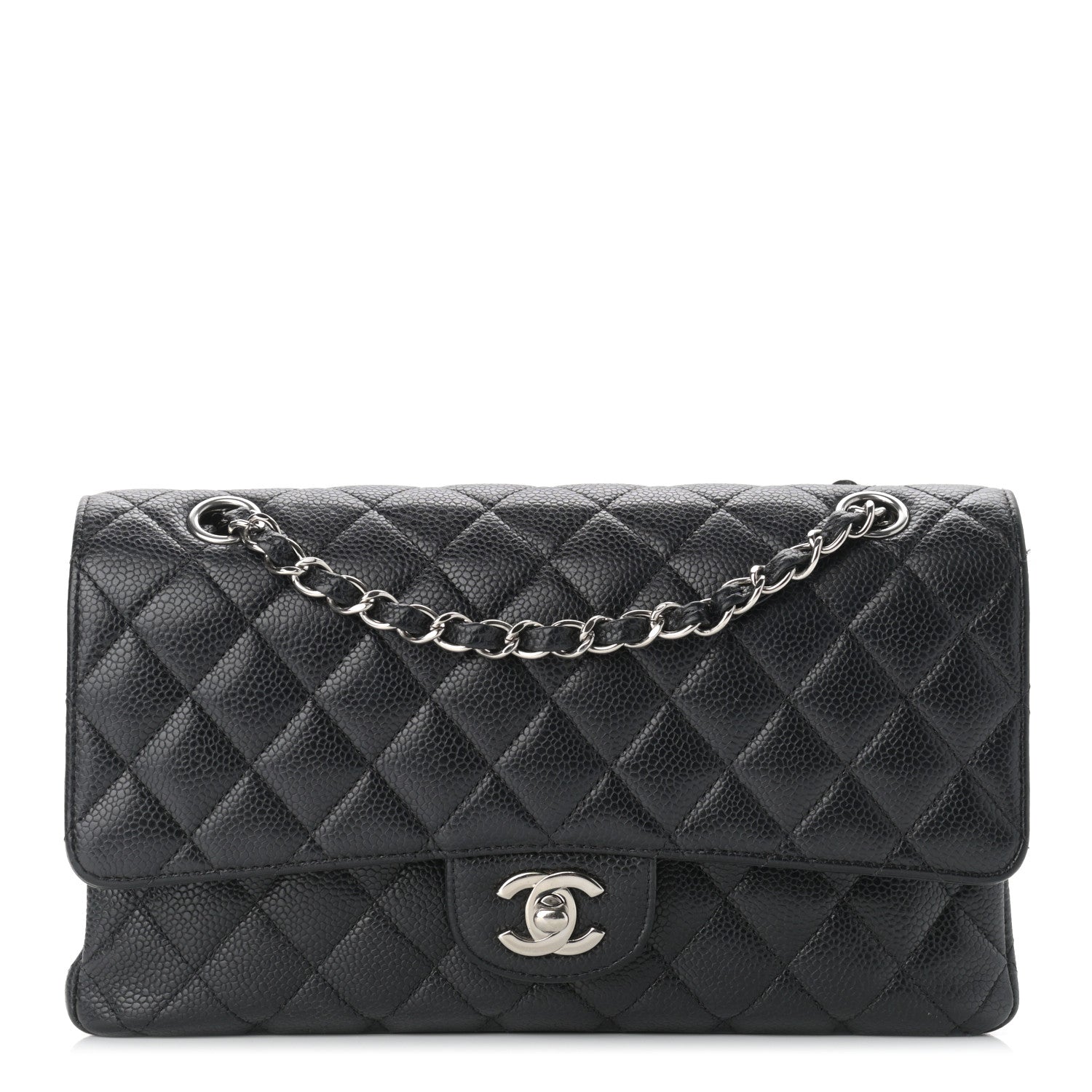 Chanel Caviar Quilted Medium Double Flap Black 1 of 11