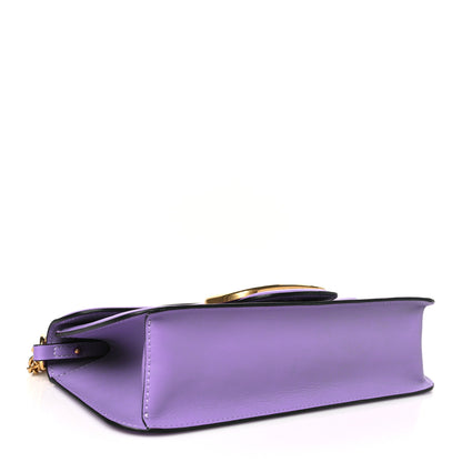 Valentino Garavani Calfskin Vlogo Loco Shoulder Bag Glicine 4 of 9