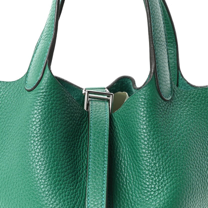 Hermes Taurillon Clemence Picotin Lock 18 PM Vert Jade 8 of 10