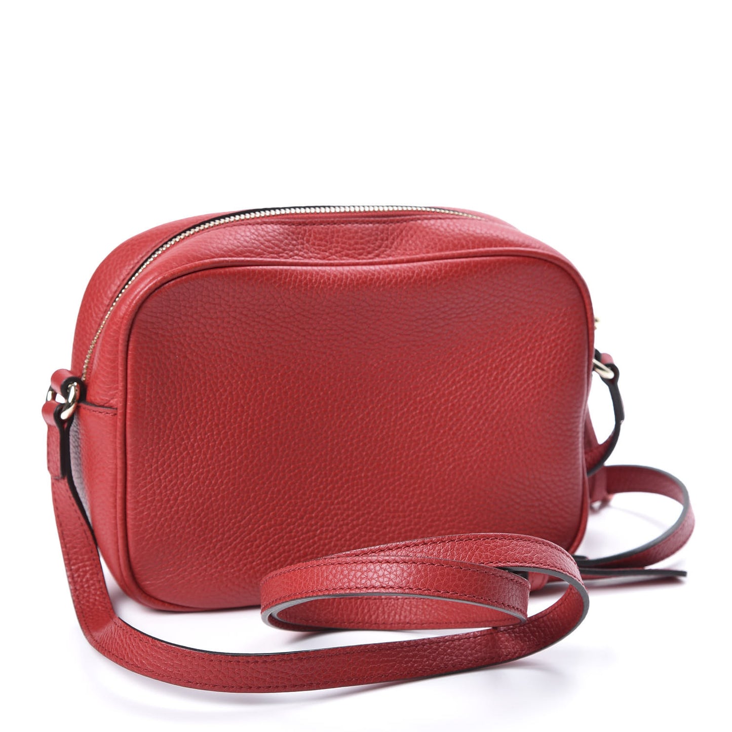 Pebbled Calfskin Small Soho Disco Bag Tabasco Red