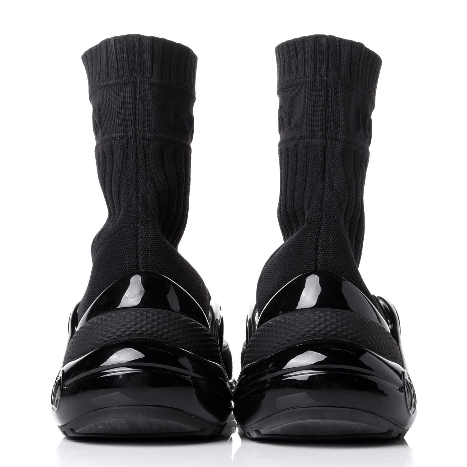 Louis Vuitton Stretch Textile LV Archlight Sneaker Boots 38.5 Black 6 of 10