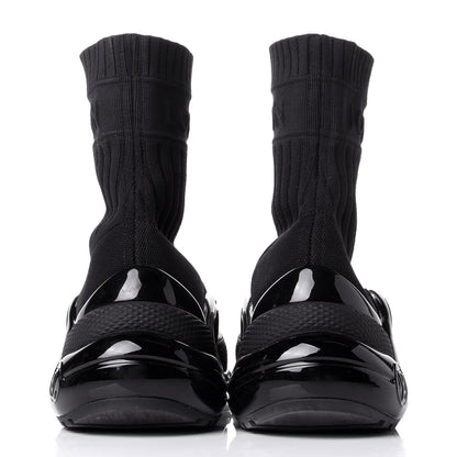 Louis Vuitton Stretch Textile LV Archlight Sneaker Boots 38.5 Black 6 of 10