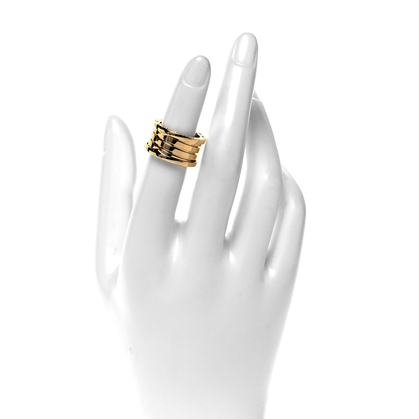 18K Yellow Gold B.Zero1 Four-Band Ring 50 5.25