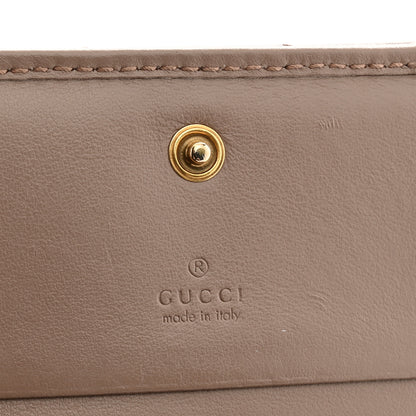 Gucci Calfskin Matelasse GG Marmont Card Case Wallet Porcelain Rose 7 of 10