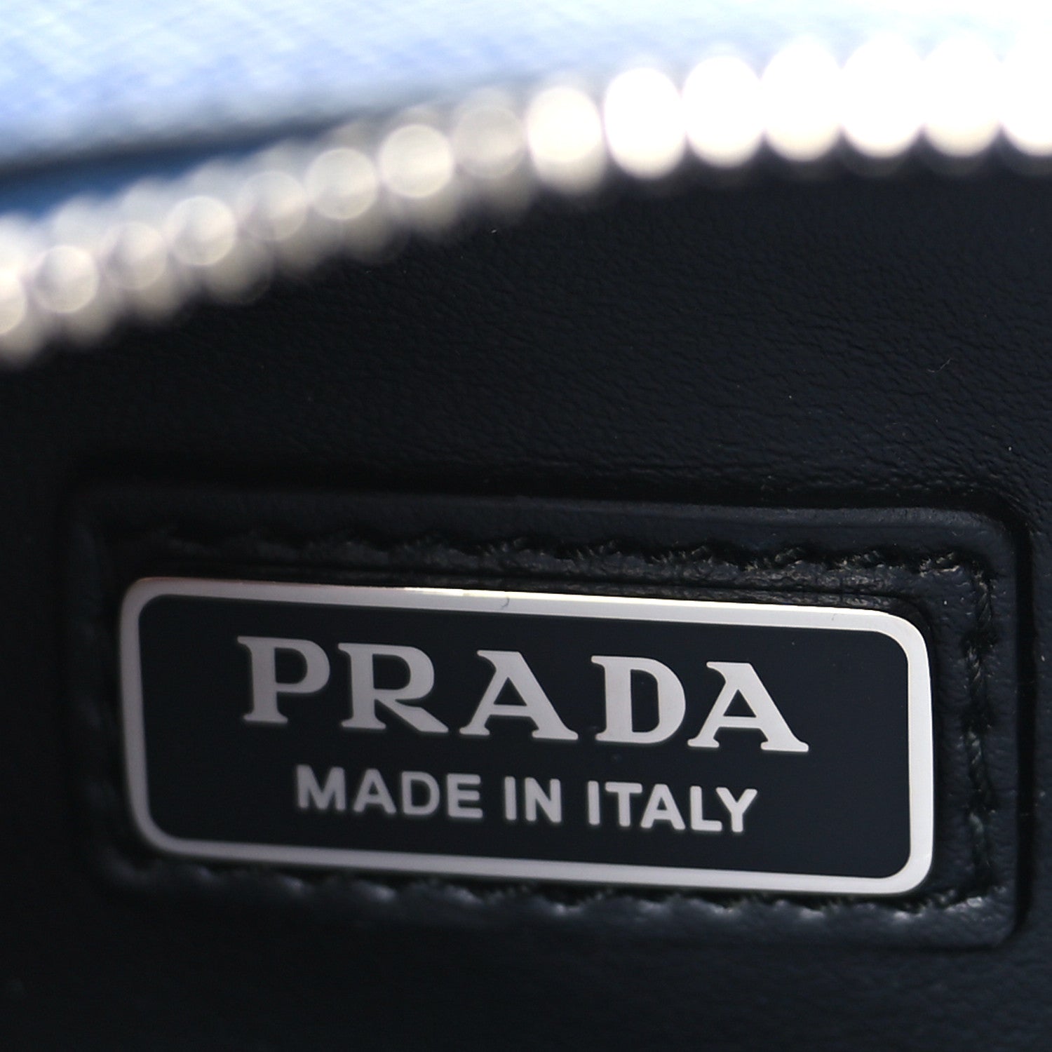 Prada Saffiano Travel Brique Crossbody Messenger Bag Bluette 6 of 8