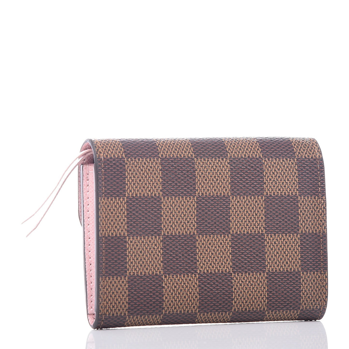 Damier Ebene Rosalie Coin Purse Rose Ballerine