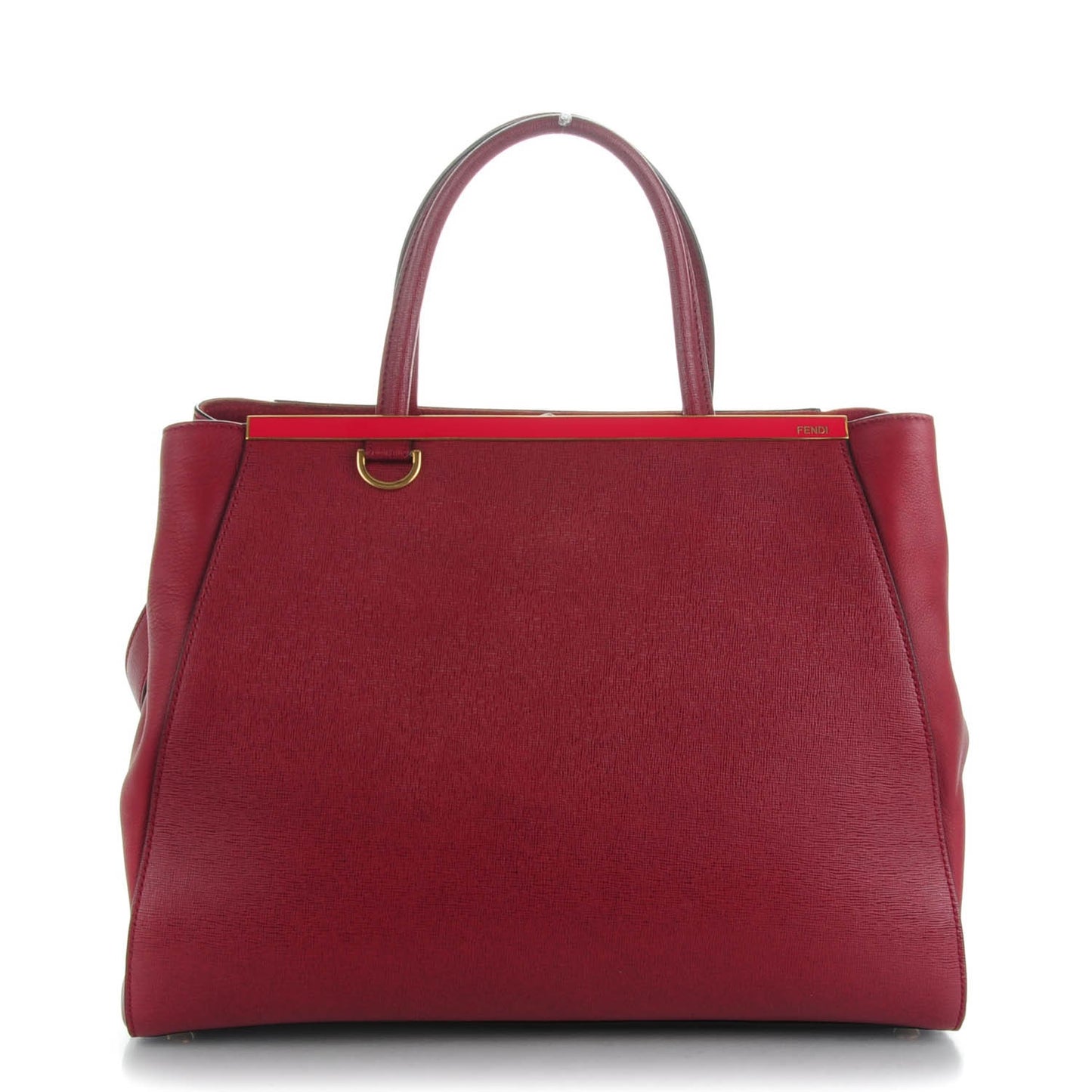 Vitello Elite Regular 2Jours Tote Rosso Scuro Ciliegia