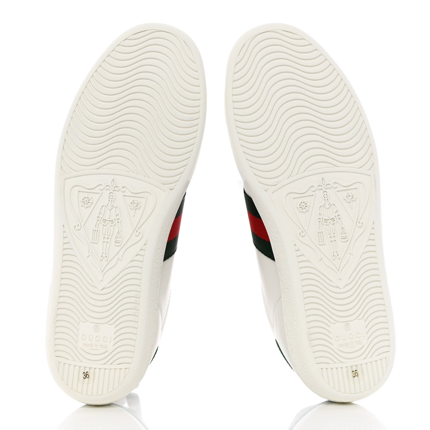 Gucci X DISNEY Calfskin Miro Soft Web Donald Duck Womens Ace Sneakers 36 White New Shamarock 5 of 9