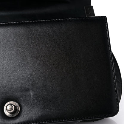 Chanel Lambskin Quilted Medium Boy Flap Black 14 of 16