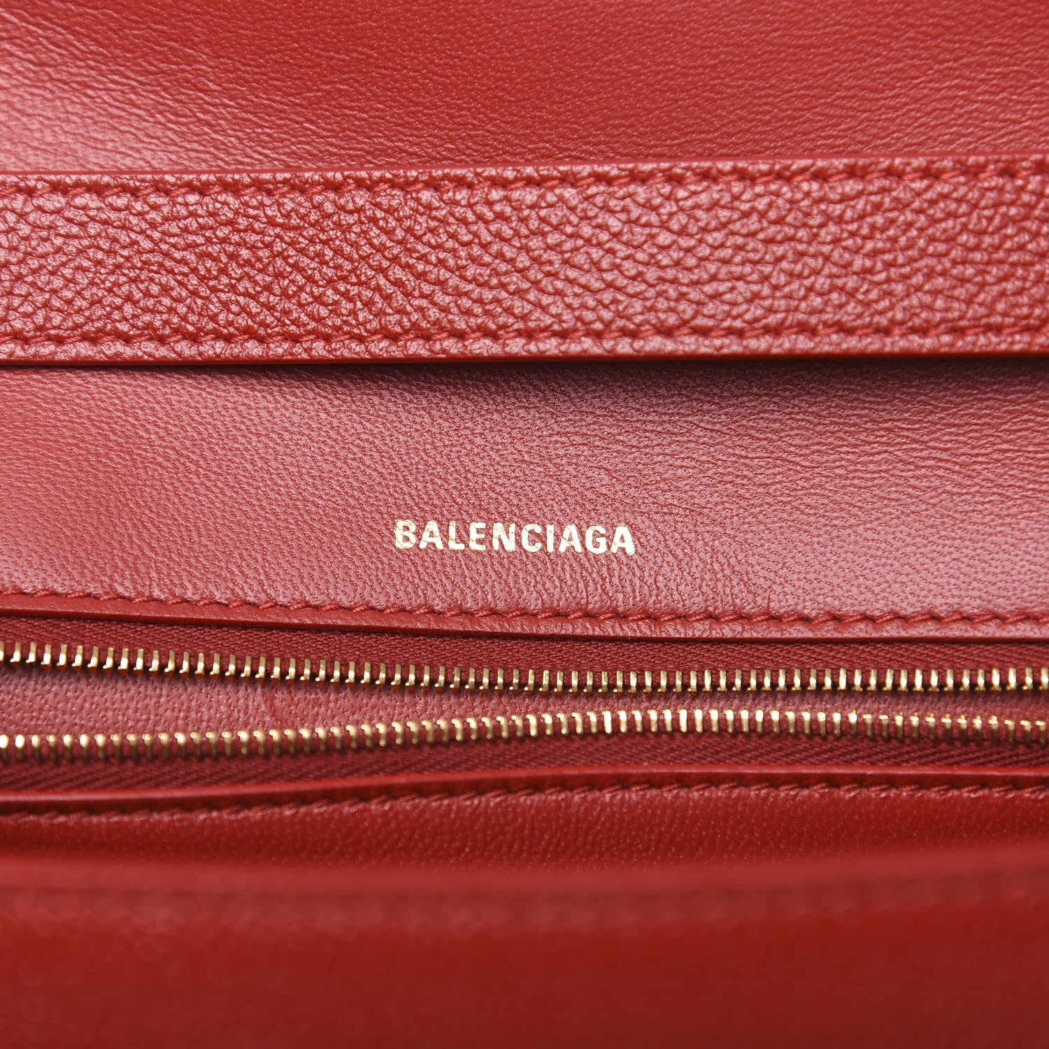 Balenciaga Grained Calfskin Small Hourglass Sling Shoulder Bag Dark Red 6 of 9