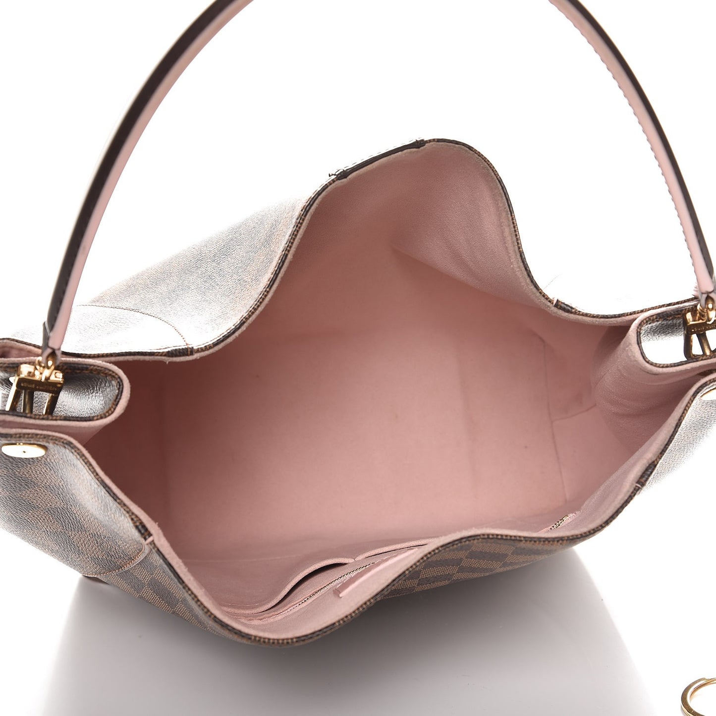 Damier Ebene Caissa Hobo Rose Ballerine