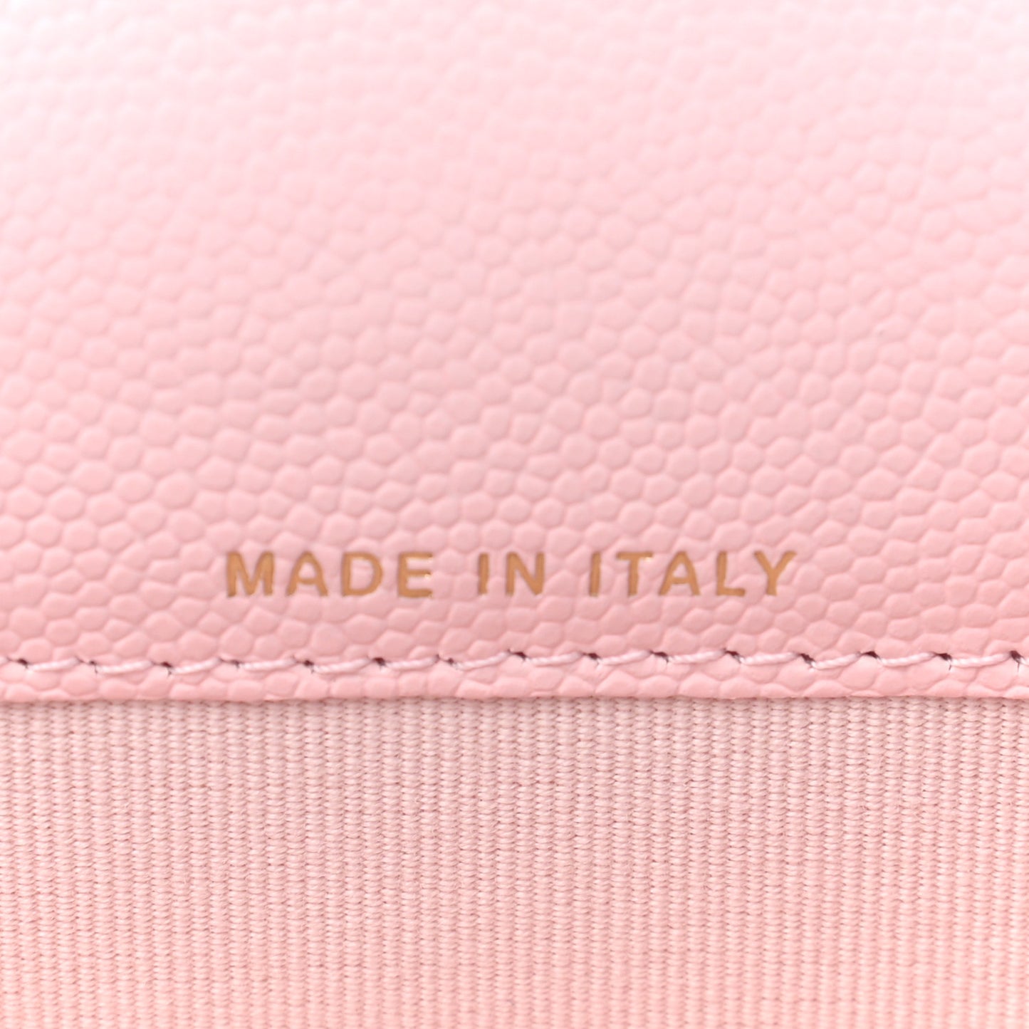 Caviar Quilted Crystal CC Flap Card Holder Pink